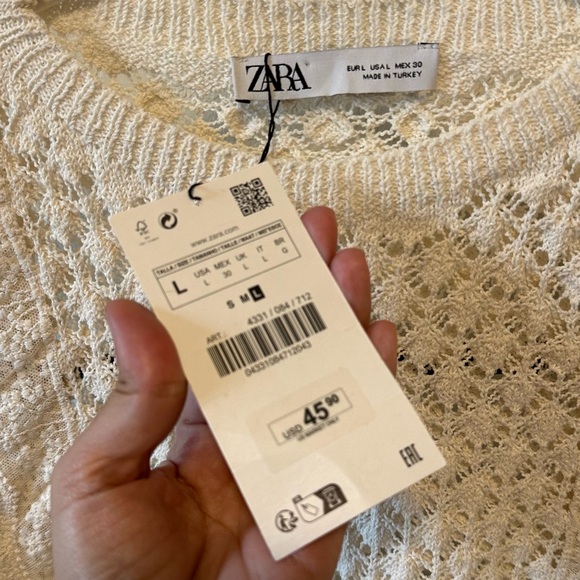 Ivory crochet top zara - Picture 2 of 6